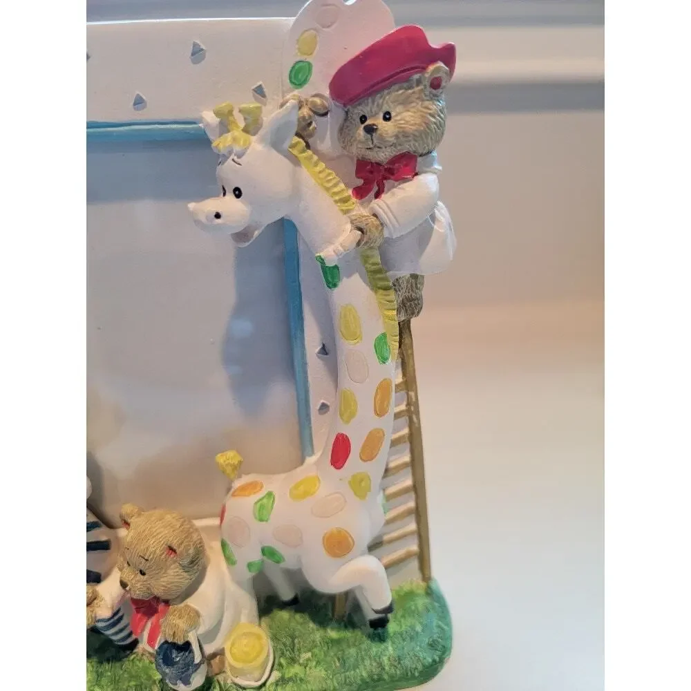 3D Zoo Animals Frame Burnes of Boston‎ Nursery Decor Colorful Whimiscal